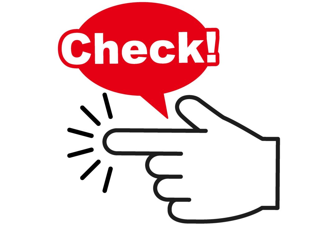 Check！左指差し画像