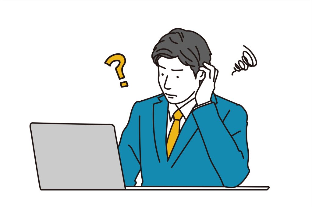 なぜ?を強調する画像