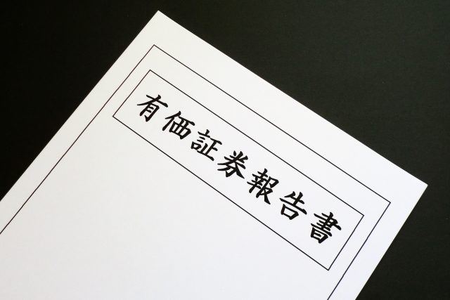 有価証券報告書のイメージ画像